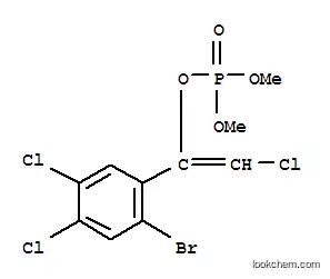 Molecular Structure of 6412-75-5 (Phosphoric acid dimethyl 1-(2-bromo-4,5-dichlorophenyl)-2-chloroethenyl ester)