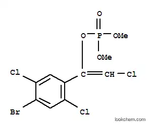 Molecular Structure of 6412-76-6 ((E)-1-(4-bromo-2,5-dichlorophenyl)-2-chloroethenyl dimethyl phosphate)