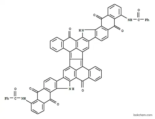 Molecular Structure of 6424-83-5 (Benzamide,N,N'-(5,13,14,15,20,28,29,30-octahydro-5,13,15,20,28,30-hexaoxobenzo[4,5]naphth[2''',3''':6'',7'']indolo[3'',2'':4',5']aceanthryleno[1',2':2,3]indeno[7,1-ab]naphtho[2,3-i]carbazole-4,19-diyl)bis-)