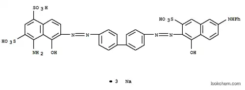 Molecular Structure of 6426-76-2 (4-Amino-5-hydroxy-6-[[4'-[(1-hydroxy-6-phenylamino-3-sodiosulfo-2-naphthalenyl)azo]-1,1'-biphenyl-4-yl]azo]naphthalene-1,3-disulfonic acid disodium salt)