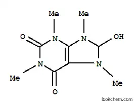 Molecular Structure of 64265-14-1 (8-hydroxy-1,3,7,9-tetramethyl-3,7,8,9-tetrahydro-1H-purine-2,6-dione)