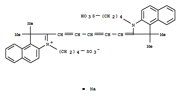 2-[5-[1,1-Dimethyl-3-(4-sulfobutyl)-1,3-dihydrobenzo[e]indol-2-ylidene]penta-1,3-dienyl]-1,1-dimethyl-3-(4-sulfobutyl)-1H-benzo[e]indolium inner salt sodium salt