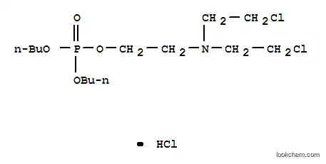 Molecular Structure of 64398-13-6 (2-[bis(2-chloroethyl)amino]ethyl dibutyl phosphate hydrochloride (1:1))