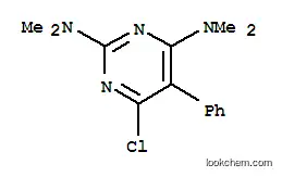 Molecular Structure of 64398-30-7 (2,4-Pyrimidinediamine,6-chloro-N2,N2,N4,N4-tetramethyl-5-phenyl-)