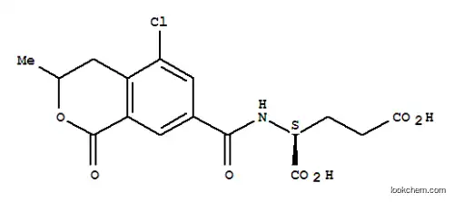Molecular Structure of 64398-42-1 (N-[(5-chloro-3-methyl-1-oxo-3,4-dihydro-1H-isochromen-7-yl)carbonyl]-L-glutamic acid)