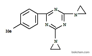 Molecular Structure of 64398-67-0 (2,4-bis(aziridin-1-yl)-6-(4-methylphenyl)-1,3,5-triazine)