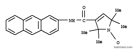 Molecular Structure of 64398-93-2 ([3-(anthracen-2-ylcarbamoyl)-2,2,5,5-tetramethyl-2,5-dihydro-1H-pyrrol-1-yl]oxidanyl)