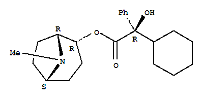 (+)-2-A-TROPAN-2-OL (-)-2-CYCLOHEXYL-2-PHENYLGLYCOLATECAS