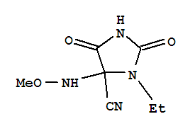 4-Imidazolidinecarbonitrile,3-ethyl-4-(methoxyamino)-2,5-dioxo-