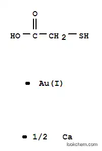Molecular Structure of 645-74-9 (calcium bis[[mercaptoacetato(2-)-O,S]aurate(1-)])