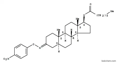 Molecular Structure of 64584-47-0 (17β-Heptanoyloxy-5α-androstan-3-one O-(p-nitrophenyl)oxime)