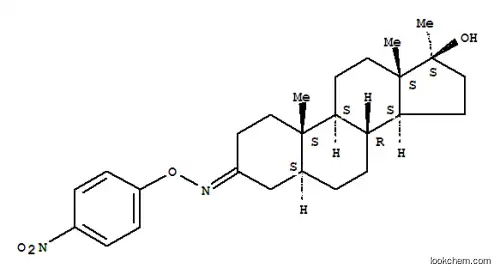 Molecular Structure of 64584-51-6 (17β-Hydroxy-17α-methyl-5α-androstan-3-one O-(p-nitrophenyl)oxime)