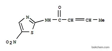 Molecular Structure of 64724-81-8 (N-(5-nitro-1,3-thiazol-2-yl)but-2-enamide)