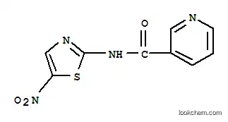 Molecular Structure of 64724-83-0 (N-(5-nitro-1,3-thiazol-2-yl)pyridine-3-carboxamide)