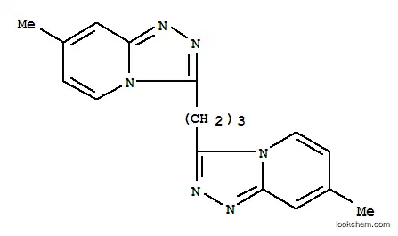 Molecular Structure of 64762-54-5 (1,2,4-Triazolo[4,3-a]pyridine,3,3'-(1,3-propanediyl)bis[7-methyl-)