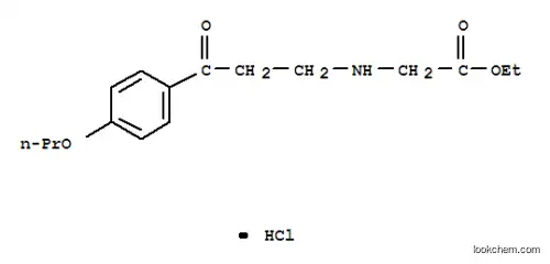Molecular Structure of 64875-53-2 (ethyl N-[3-oxo-3-(4-propoxyphenyl)propyl]glycinate hydrochloride)