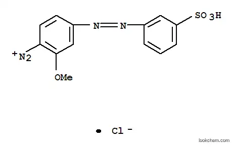 Benzenediazonium, 2-methoxy-4-((3-sulfophenyl)azo)-, chloride