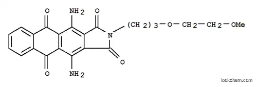 Molecular Structure of 65059-45-2 (4,11-diamino-2-[3-(2-methoxyethoxy)propyl]-1H-naphth[2,3-f]isoindole-1,3,5,10(2H)-tetrone)