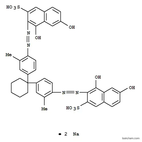 2-Naphthalenesulfonicacid,3,3'-[cyclohexylidenebis[(2-methyl-4,1-phenylene)-2,1-diazenediyl]]bis[4,6-dihydroxy-,sodium salt (1:2)
