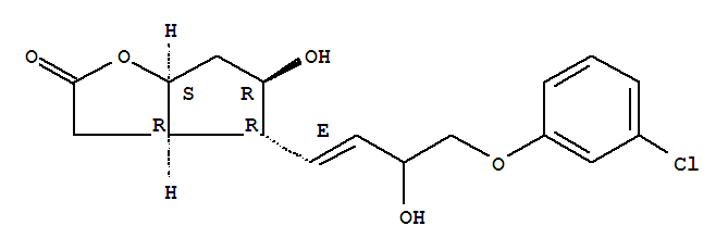 2H-CYCLOPENTA[B]FURAN-2-ONE,4-[(1E)-4-(3-CHLOROPHENOXY)-3-HYDROXY-1-BUTEN-1-YL]HEXAHYDRO-5-HYDROXY-,(3AR,4R,5R,6AS)- (CAS NO.652152-39-1)