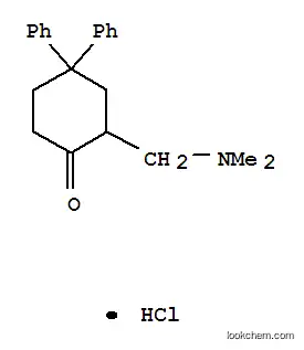 Molecular Structure of 65445-77-4 (N,N-Dimethyl-2-aminomethyl-4,4-diphenylcyclohexanone hydrochloride)