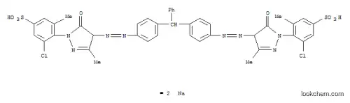 Molecular Structure of 6548-24-9 (disodium 4,4'-[(phenylmethylene)bis[4,1-phenyleneazo(4,5-dihydro-3-methyl-5-oxo-1H-pyrazole-4,1-diyl)]]bis[3-chloro-5-methylbenzenesulphonate])