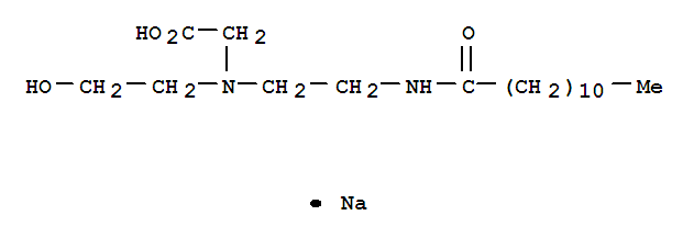 Glycine,N-(2-hydroxyethyl)-N-[2-[(1-oxododecyl)amino]ethyl]-, sodium salt (1:1)