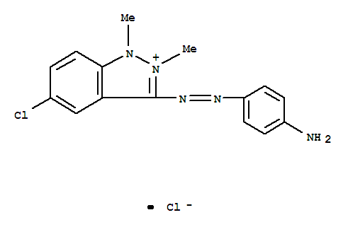1H-Indazolium,3-[2-(4-aminophenyl)diazenyl]-5-chloro-1,2-dimethyl-, chloride (1:1)