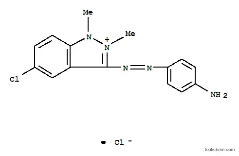 Molecular Structure of 6687-53-2 (3-[(4-aminophenyl)azo]-5-chloro-1,2-dimethyl-1H-indazolium chloride)