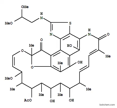 Molecular Structure of 66892-20-4 (Rifamycin P,2'-[(2,2-dimethoxyethyl)amino]- (9CI))