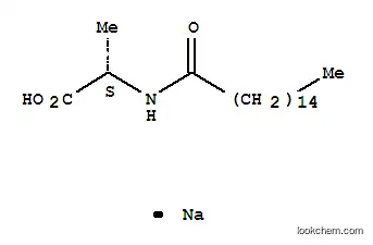 Molecular Structure of 67395-94-2 (Sodium N-hexadecanoyl-L-alaninate)