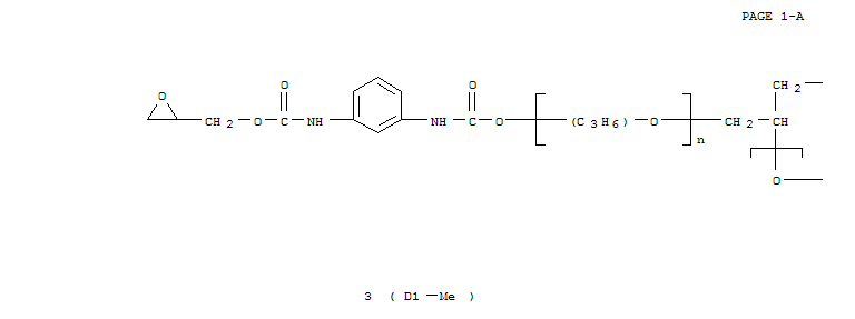 Poly[oxy(methyl-1,2-ethanediyl)],a,a',a''-1,2,3-propanetriyltris[w-[[[[methyl-3-[[(2-oxiranylmethoxy)carbonyl]amino]phenyl]amino]carbonyl]oxy]-
