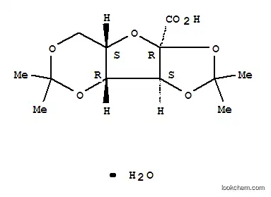 Molecular Structure of 68539-16-2 ((-)-Diacetone-2-keto-L-gulonic acid monohydrate)