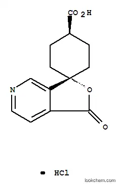 Molecular Structure of 687640-97-7 (trans-1'-Oxo-spiro[cyclohexane-1,3'(1'H)-furo[3,4-c]pyridine]-4-carboxylic acid hydrochloride)