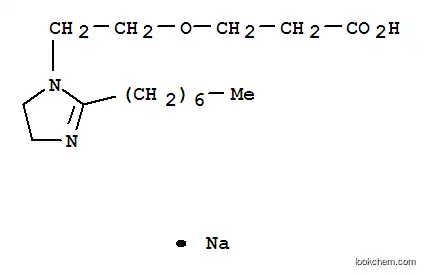 Molecular Structure of 68877-55-4 (sodium 3-[2-(2-heptyl-4,5-dihydro-1H-imidazol-1-yl)ethoxy]propionate)