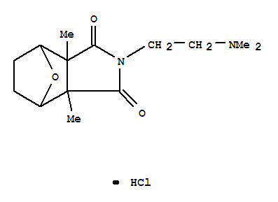 4,7-Epoxy-1H-isoindole-1,3(2H)-dione,2-[2-(dimethylamino)ethyl]hexahydro-3a,7a-dimethyl-, hydrochloride (1:1) cas  6949-25-3