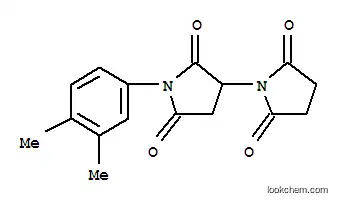 Molecular Structure of 69557-06-8 ([1,3'-Bipyrrolidine]-2,2',5,5'-tetrone,1'-(3,4-dimethylphenyl)-)