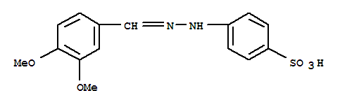 4-[2-(3,4-dimethoxybenzylidene)hydrazinyl]benzenesulfonic acid