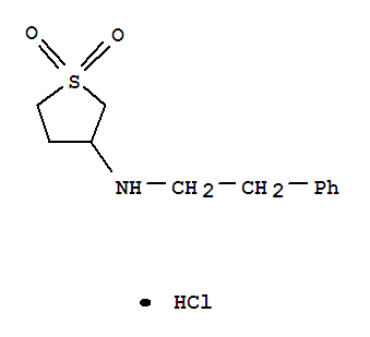 3-Thiophenamine,tetrahydro-N-(2-phenylethyl)-, 1,1-dioxide, hydrochloride (1:1) cas  6965-17-9