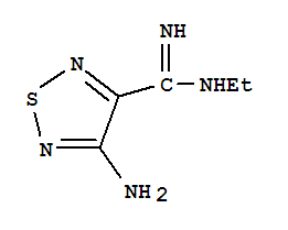 1,2,5-Thiadiazole-3-carboximidamide,4-amino-N-ethyl- cas  6965-65-7