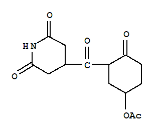2,6-Piperidinedione,4-[[5-(acetyloxy)-2-oxocyclohexyl]carbonyl]- cas  6965-66-8