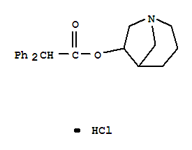 Benzeneacetic acid, a-phenyl-,1-azabicyclo[3.2.1]oct-6-yl ester, hydrochloride (9CI)