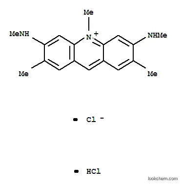 Molecular Structure of 69781-83-5 (2,7,10-trimethyl-3-(methylamino)-6-(methylammonio)acridinium dichloride)