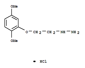 Hydrazine,[2-(2,5-dimethoxyphenoxy)ethyl]-, hydrochloride (1:1)