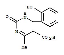 1,2,5,6-Tetrahydro-6-(2-hydroxyphenyl)-4-methyl-2-oxo-5-pyrimidinecarboxylic acid