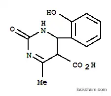 Molecular Structure of 69785-28-0 (1,2,5,6-Tetrahydro-6-(2-hydroxyphenyl)-4-methyl-2-oxo-5-pyrimidinecarboxylic aci)