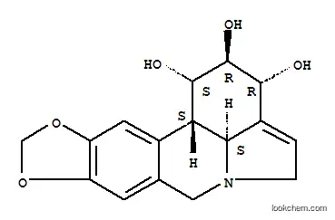 Molecular Structure of 69787-51-5 (1H-[1,3]Dioxolo[4,5-j]pyrrolo[3,2,1-de]phenanthridine-1,2,3-triol,2,3,5,7,12b,12c-hexahydro-, (1S,2R,3R,12bS,12cS)-)