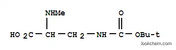 Molecular Structure of 701913-54-4 (Alanine, 3-[[(1,1-dimethylethoxy)carbonyl]amino]-N-methyl- (9CI))