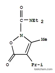 Molecular Structure of 706803-95-4 (2(5H)-Isoxazolecarboxamide,  N,N-diethyl-3-methyl-4-(1-methylethyl)-5-oxo-)