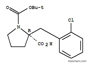 Molecular Structure of 706806-66-8 (BOC-(R)-ALPHA-(2-CHLOROBENZYL)-PROLINE)